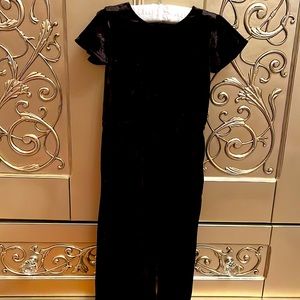 Cat & Jack Black Velvet Toddler Girls Jumpsuit